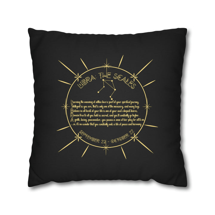 Written in the Stars Pillowcase/Cover Spelling Out "Libra"