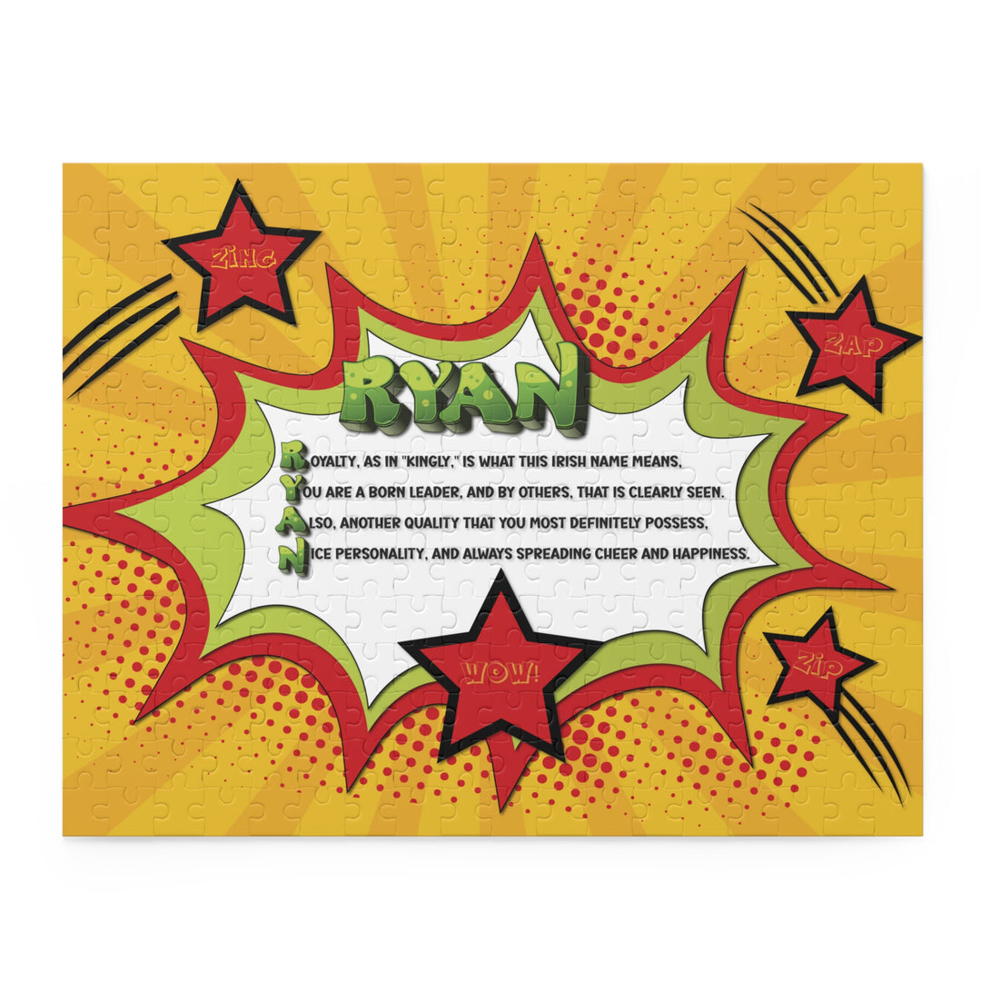 Namesakes Personalized Acrostic Name Poem Jigsaw Puzzle - Comic Style-Stars