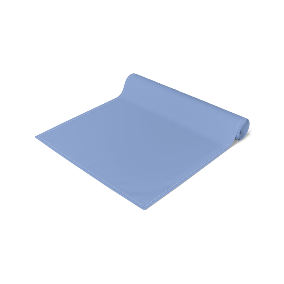 “A Baby is Born” Table Runner - Baby Items Font - Blue - No Personalization
