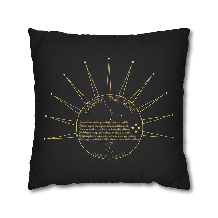 Cancer Acrostic Poem Pillow Cover