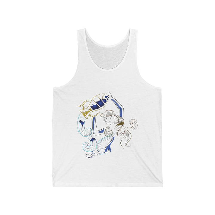 “Aquarius” Acrostic Poem Unisex Jersey Tank