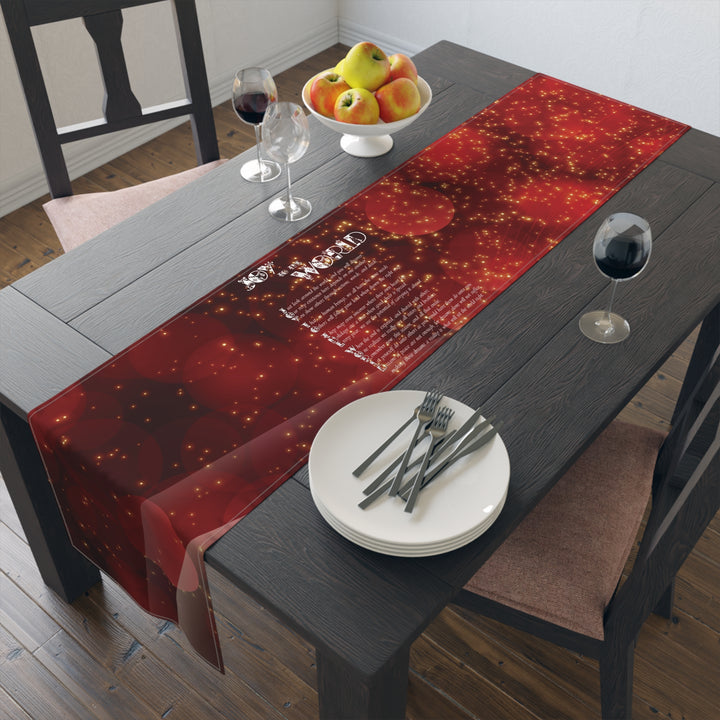 It's Just a Phrase Table Runner - Joy to the World
