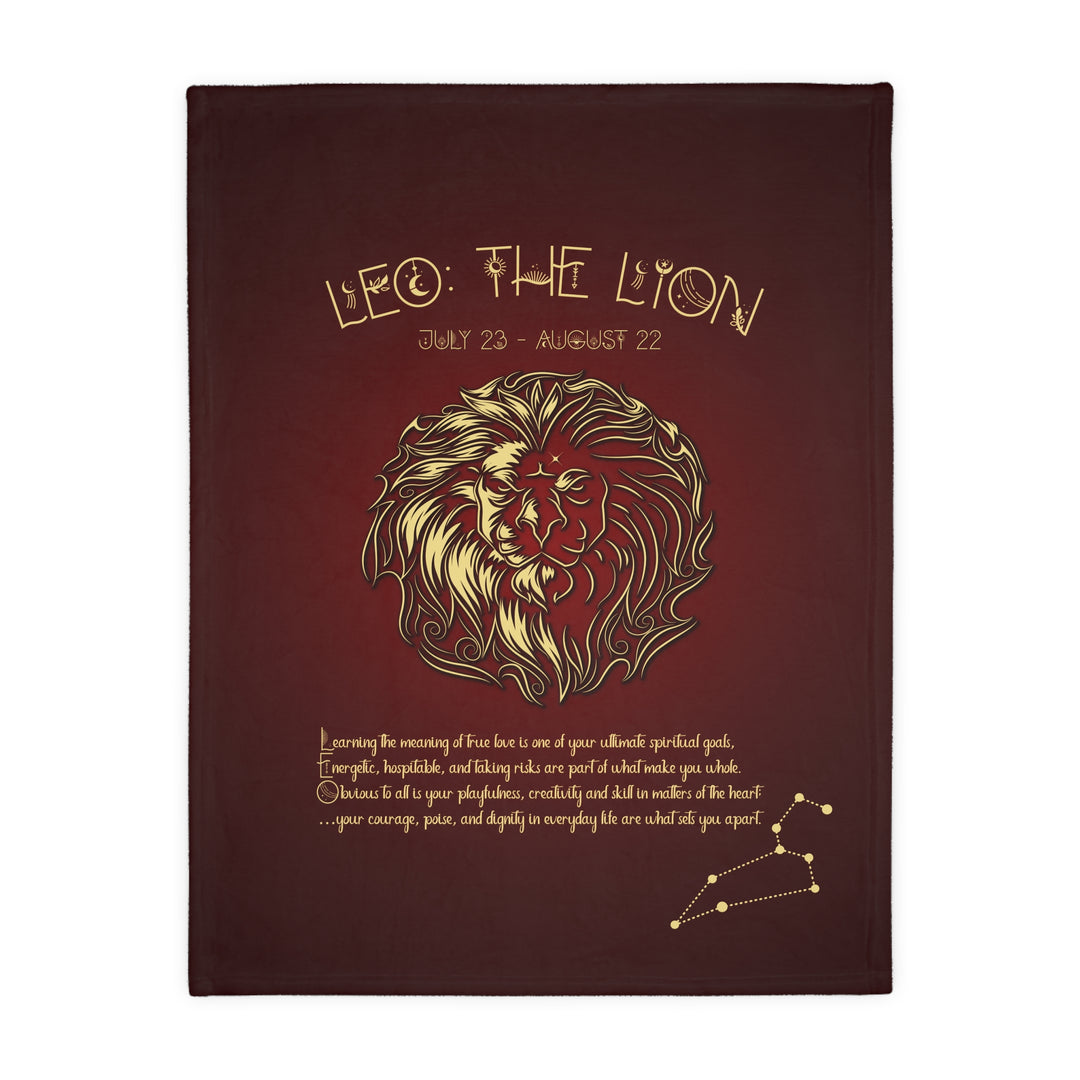 Leo Velveteen Microfiber Blanket (Two-sided print)
