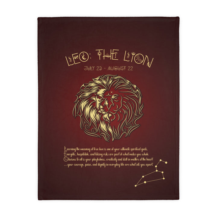Leo Velveteen Microfiber Blanket (Two-sided print)