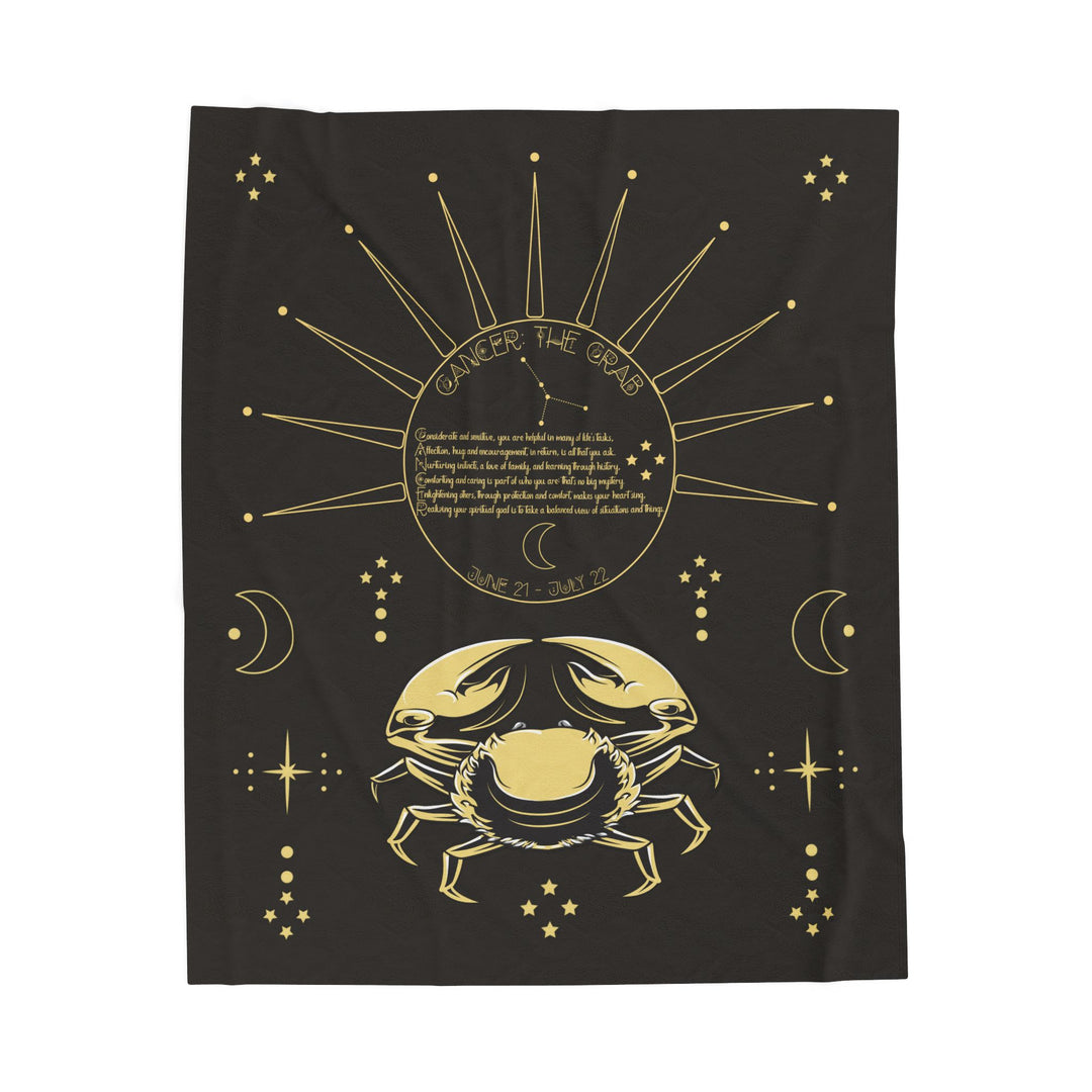 Cancer Acrostic Poem Velveteen Blanket