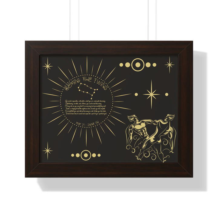 Written in the Stars Framed Acrostic Poem Print - Gemini