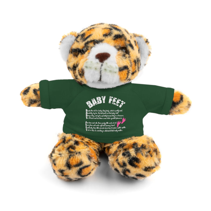 Baby Steps Stuffed Animals with Tee - Baby Feet - Pink Footprints