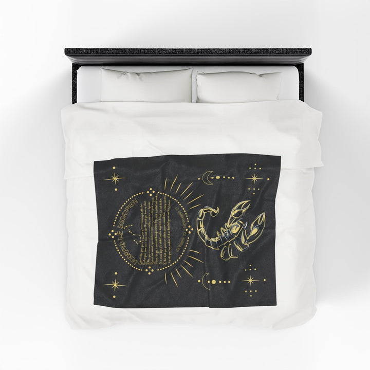 Scorpio Acrostic Poem Velveteen Blanket
