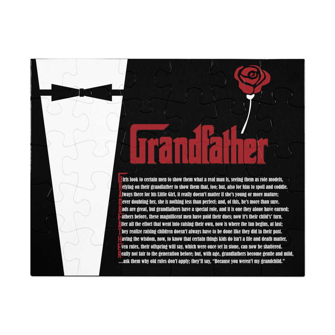 Grandfather Acrostic Poem Jigsaw Puzzle - Tin Box