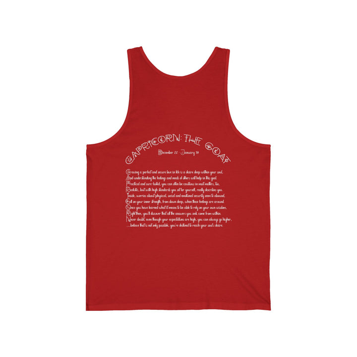 “Capricorn” Unisex Acrostic Poem Jersey Tank