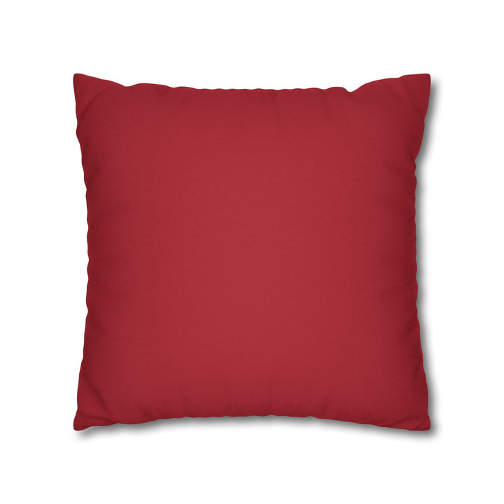 "Believe" Acrostic Poem Pillow Cover from "Learn, Lead, Believe" Collection Red