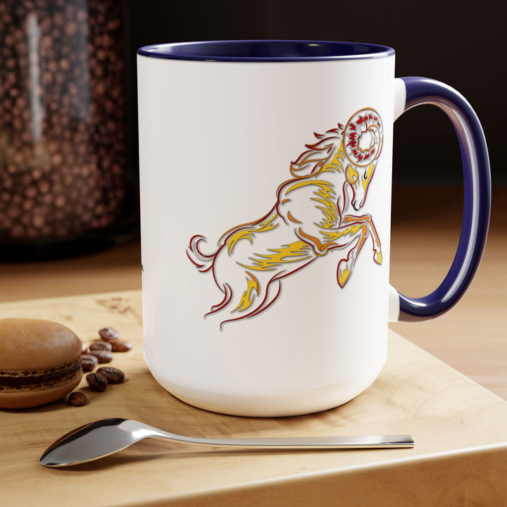 Aries Two-Tone Coffee Mugs - 15oz