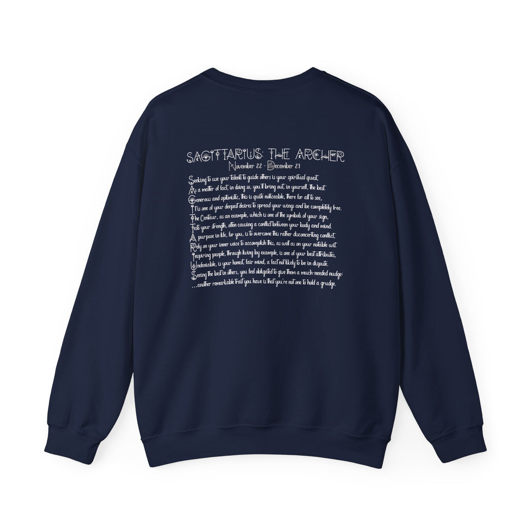 Sagittarius Acrostic Poem Astrology Sweatshirt - Unisex