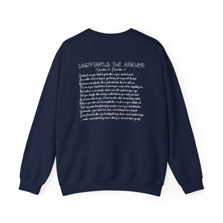 Sagittarius Acrostic Poem Astrology Sweatshirt - Unisex