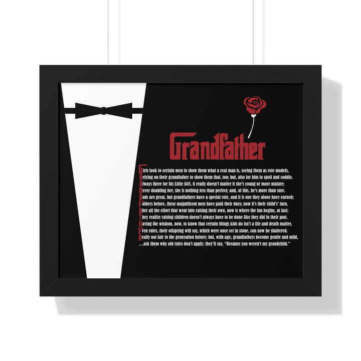 It's Just a Phrase "Grandfather" Framed Acrostic Poem Print