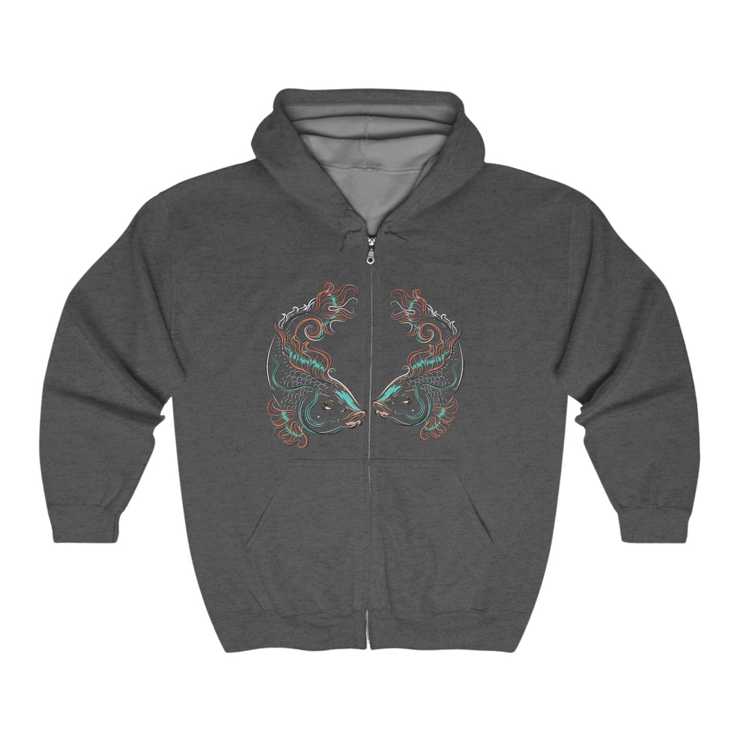 Written in the Stars Unisex Full Zip Hooded Sweatshirt - Pisces