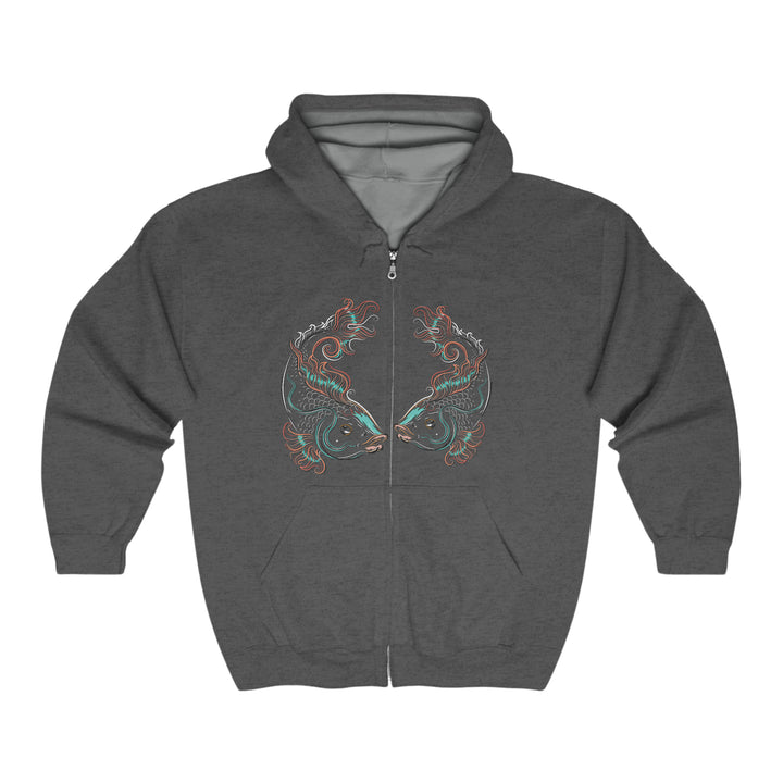 Written in the Stars Unisex Full Zip Hooded Sweatshirt - Pisces