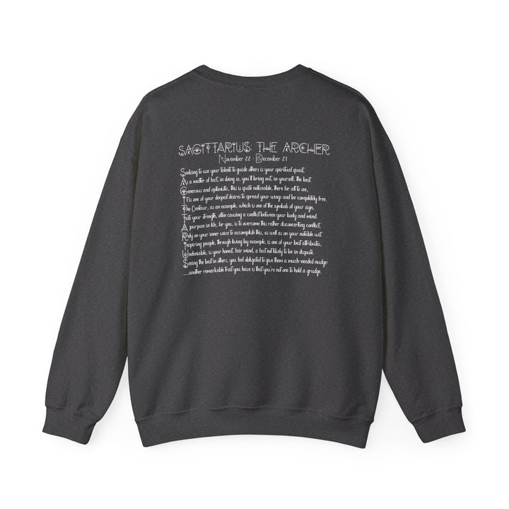 Sagittarius Acrostic Poem Astrology Sweatshirt - Unisex