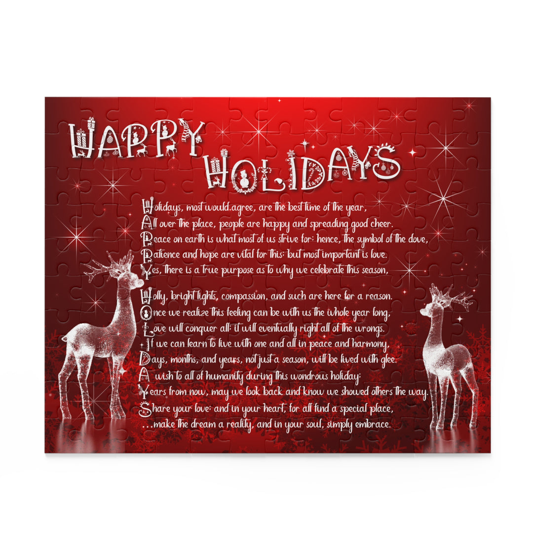 Happy Holidays Acrostic Poem Jigsaw Puzzle