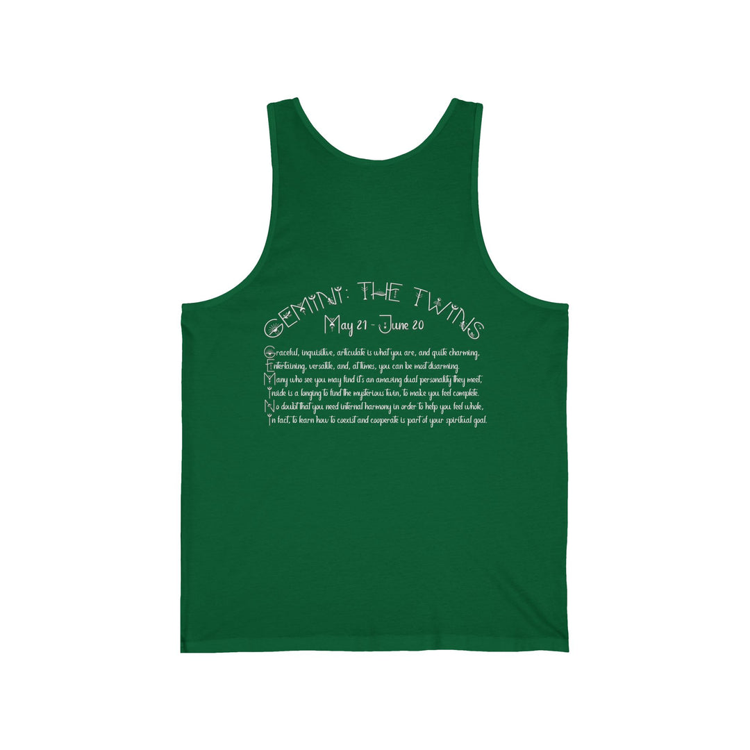 “Gemini”  Unisex Acrostic Poem Jersey Tank
