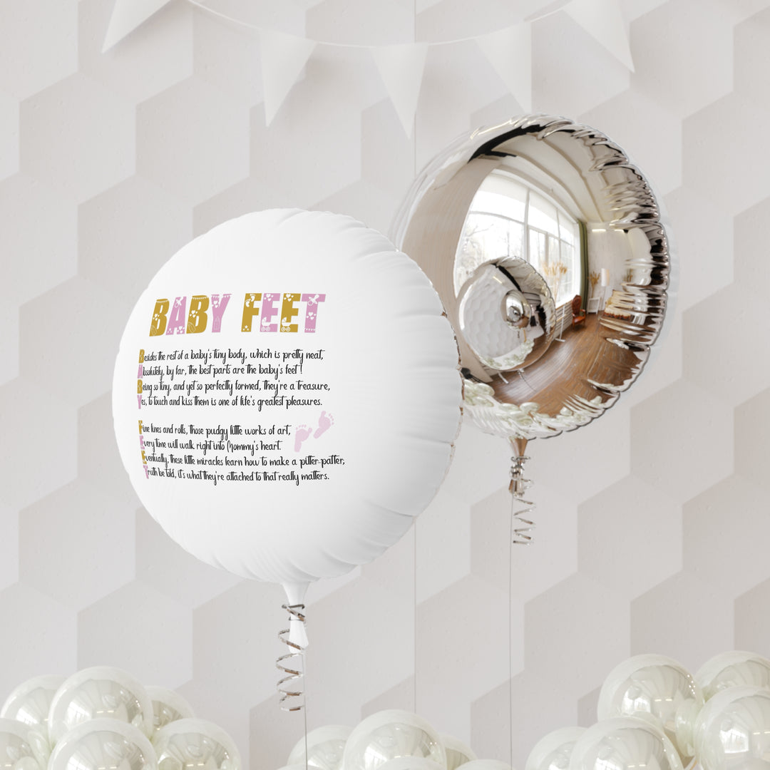 Baby Feet Acrostic Poem Helium Balloon