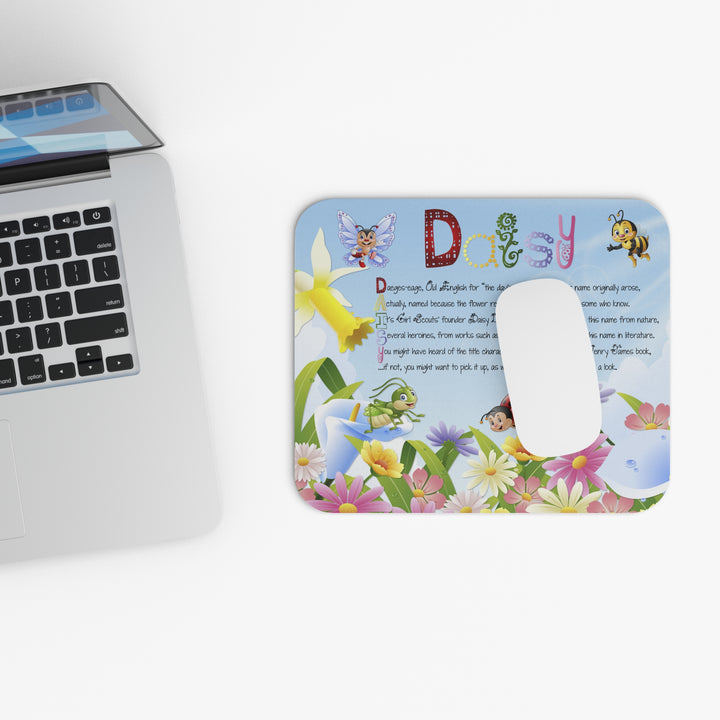 Namesakes Acrostic Poem Mouse Pad - Flowers and Insects