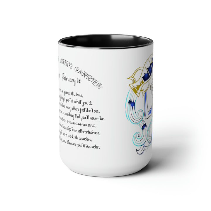 Written in the Stars Two-Tone Coffee Mugs - 15oz - Aquarius