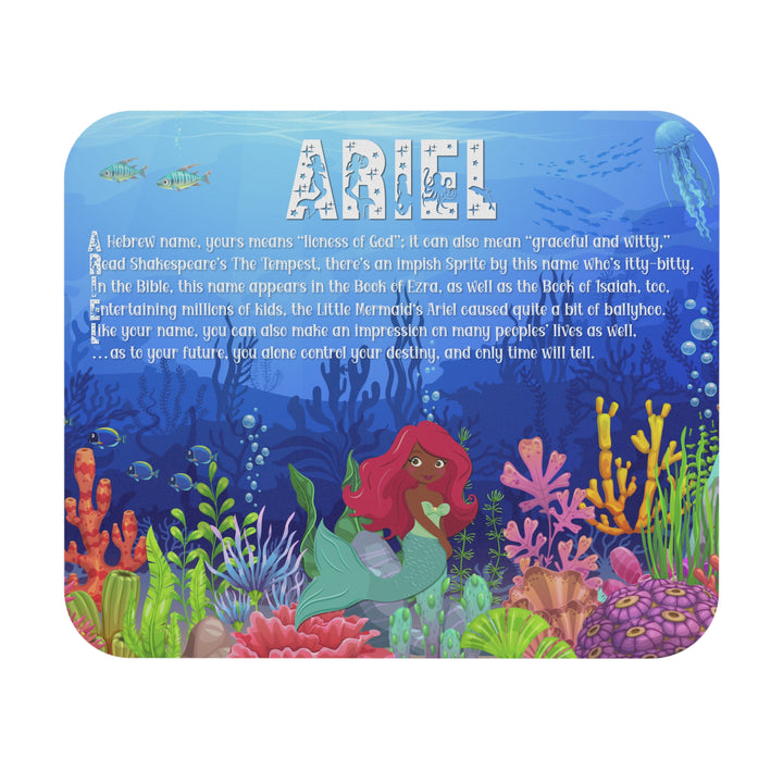 Namesakes Acrostic Poem Mouse Pad - Mermaid