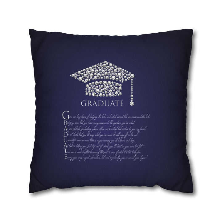 Graduate Acrostic Poem Pillow Cover
