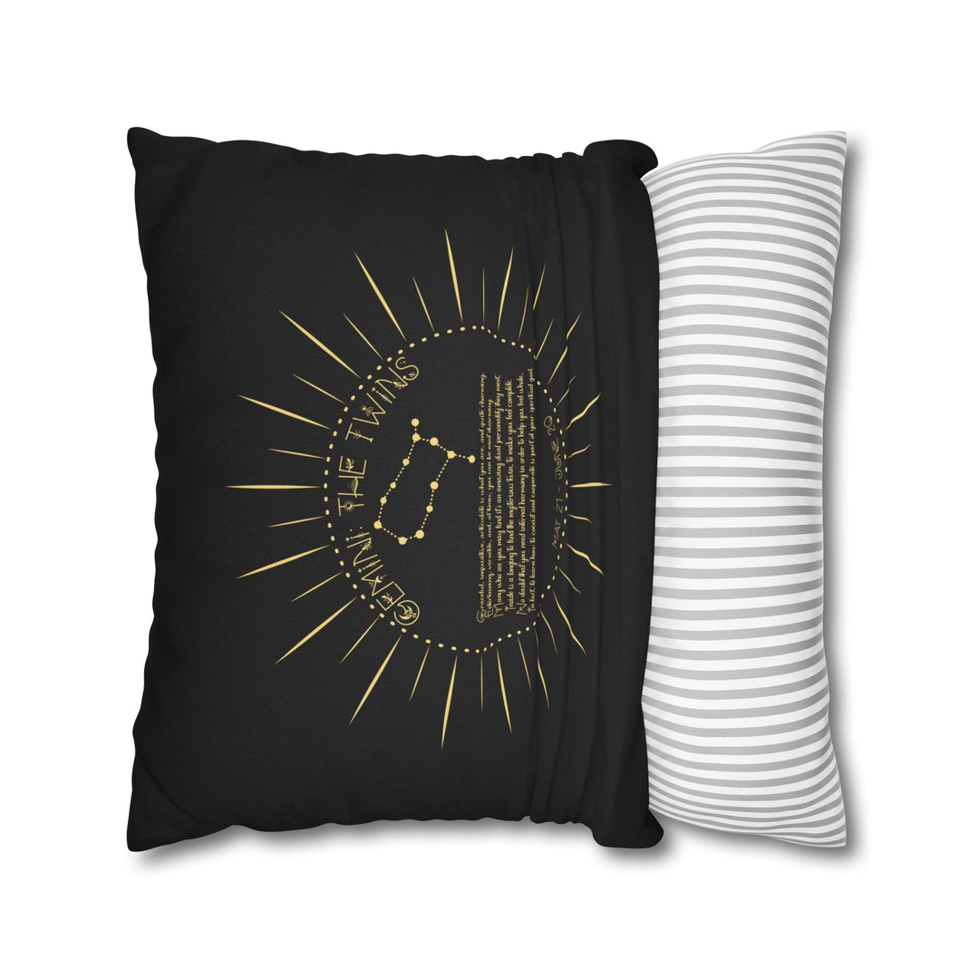 Gemini Acrostic Poem Pillow Cover