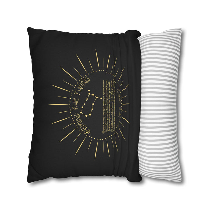 Gemini Acrostic Poem Pillow Cover