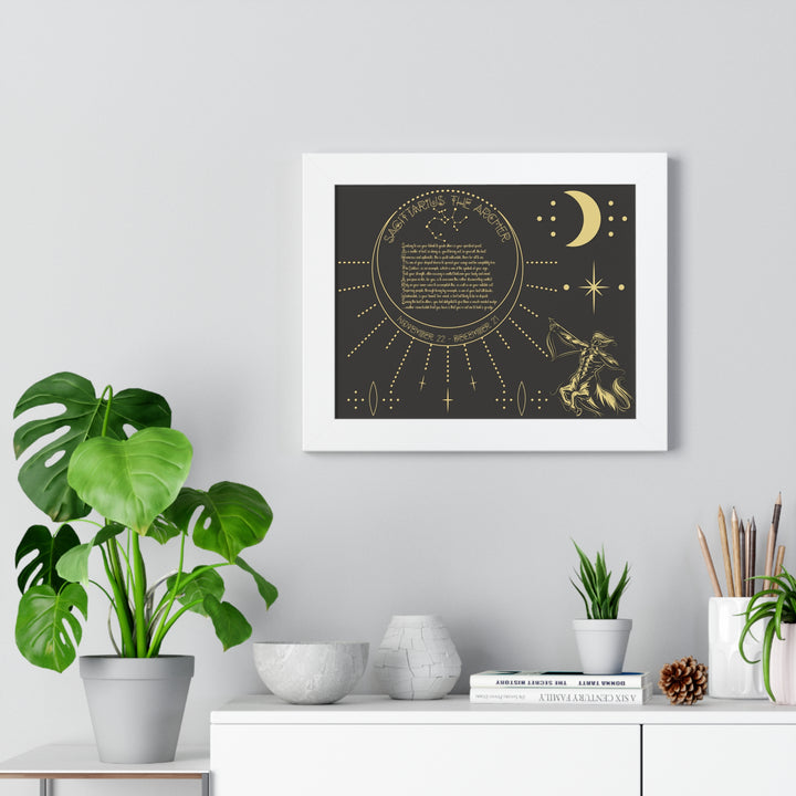 Written in the Stars Framed Acrostic Poem Print - Sagittarius