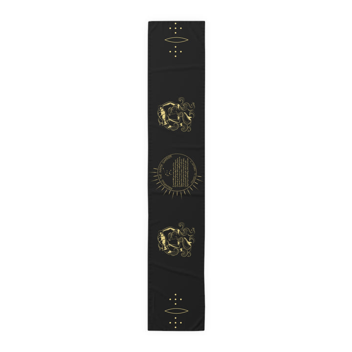 Aquarius Acrostic Poem Table Runner
