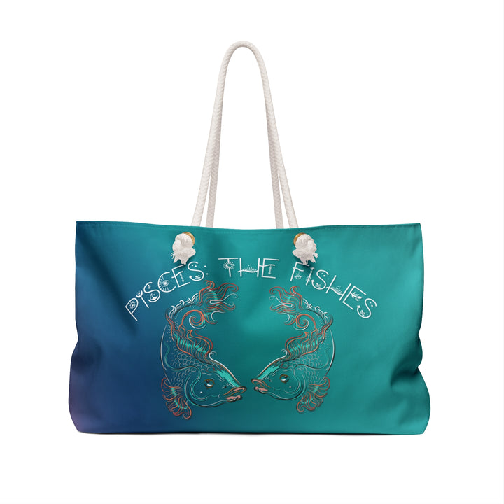 Pisces Acrostic Poem Weekender Bag