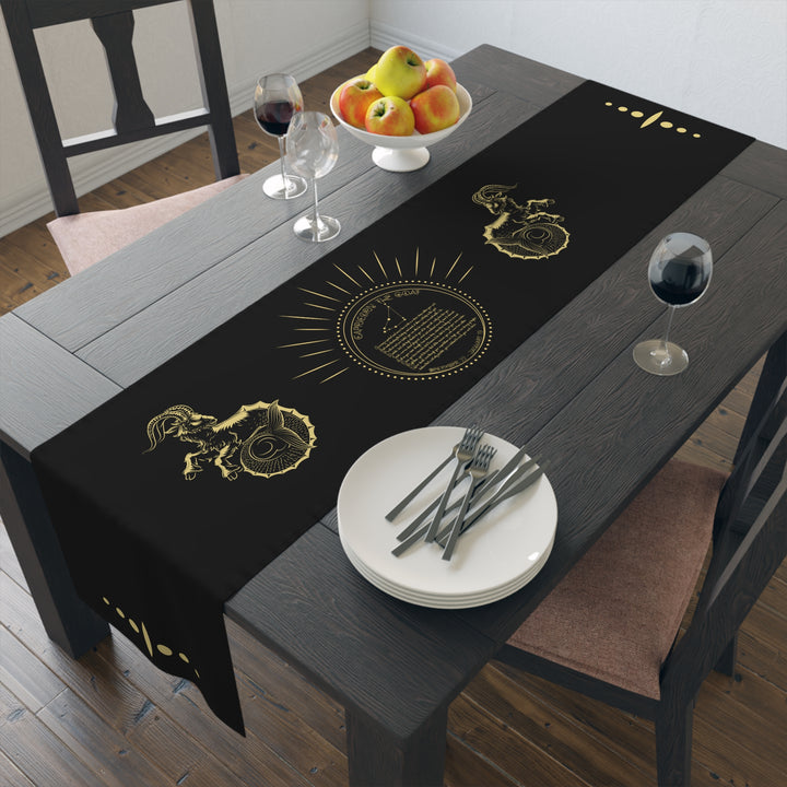 Capricorn Acrostic Poem Table Runner