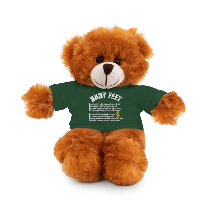 Baby Steps Stuffed Animals with Tee - Baby Feet - Gold Footprints