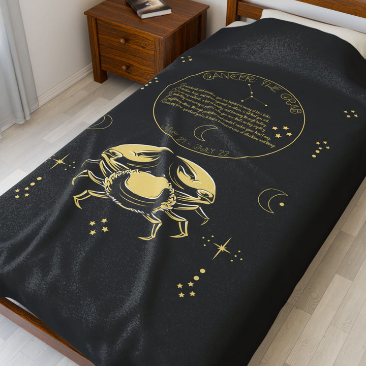 Cancer Acrostic Poem Velveteen Blanket