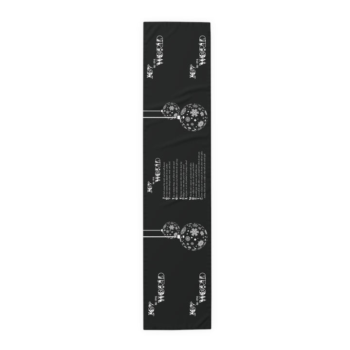 Joy to the World Acrostic Poem Table Runner - Black-Ornaments
