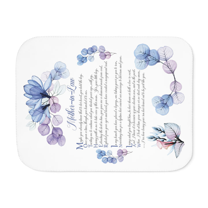 It's Just a Phrase Sherpa Blanket - Mother-in-Law - Lovely Flowers
