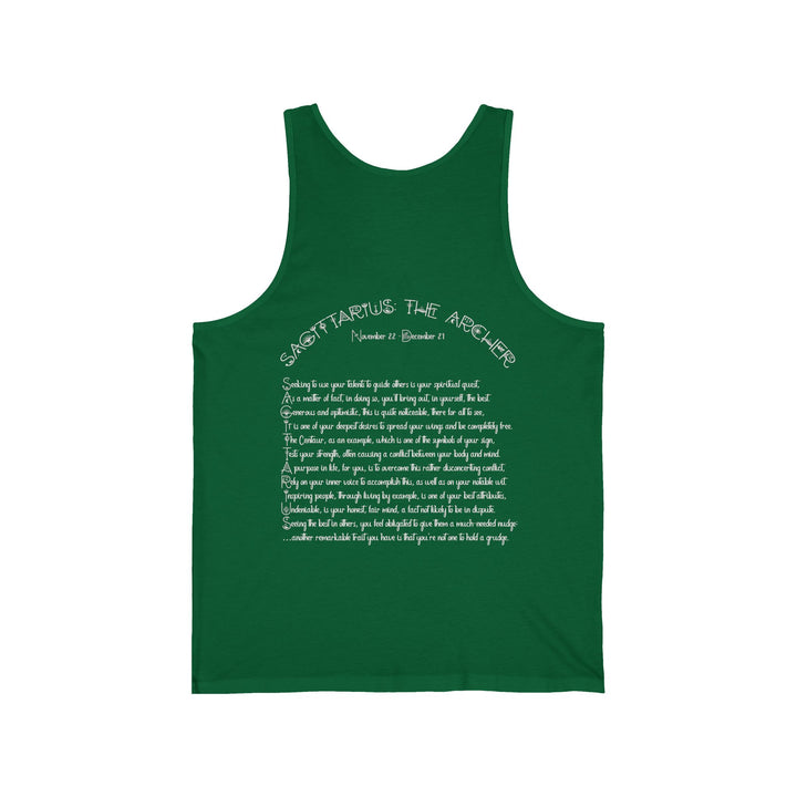 “Sagittarius” Unisex Acrostic Poem Jersey Tank