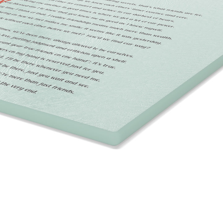 It's Just a Phrase Glass Cutting Board - "Forever Friends"