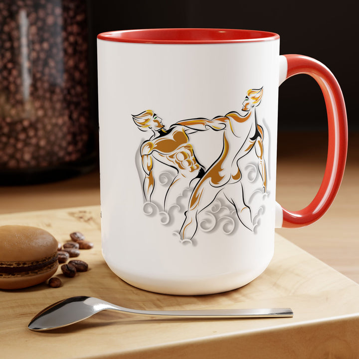 Gemini Two-Tone Coffee Mugs - 15oz