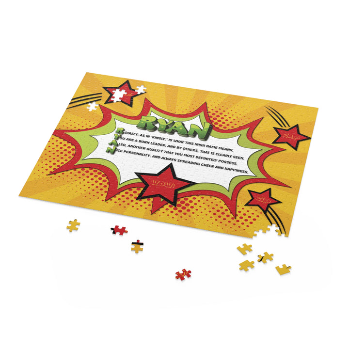 Namesakes Personalized Acrostic Name Poem Jigsaw Puzzle - Comic Style-Stars
