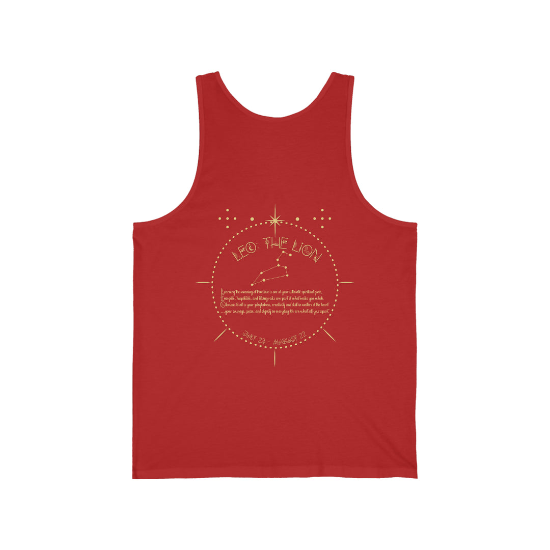 Written in the Stars Unisex Jersey Tank - Leo