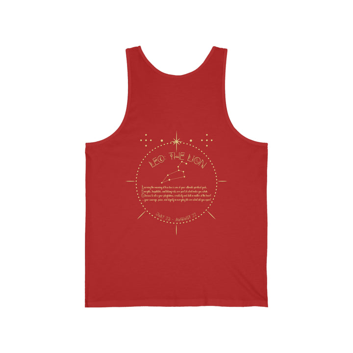Written in the Stars Unisex Jersey Tank - Leo