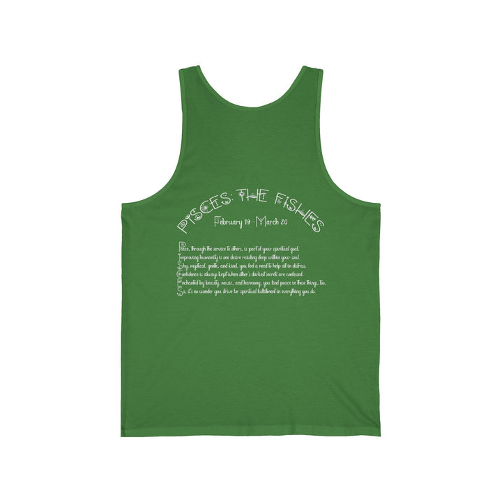 “Pisces” Acrostic Poem Unisex Jersey Tank