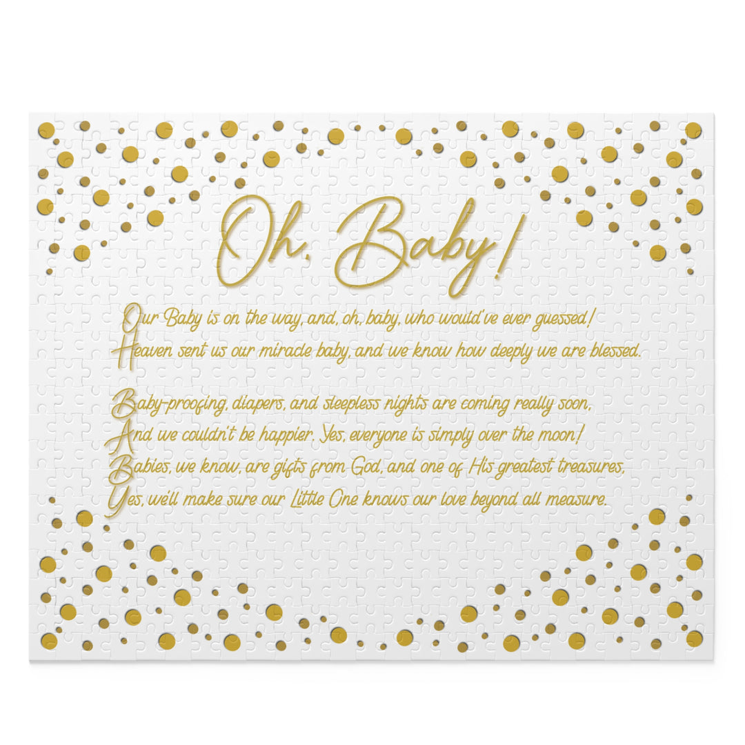 "Oh, Baby!" Acrostic Poem Puzzle - No Personalization