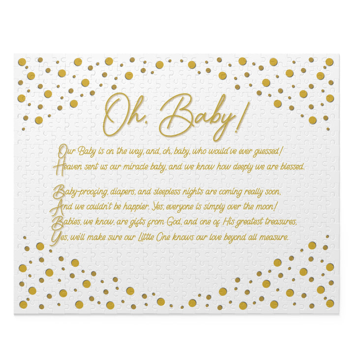 "Oh, Baby!" Acrostic Poem Puzzle - No Personalization