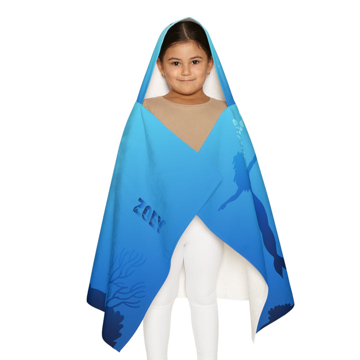 "Namesakes" Youth Hooded Towel - Mermaids