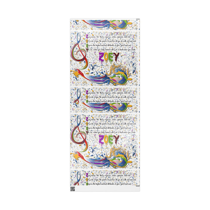 Namesakes Acrostic Poem Chic Gift Wrapping Paper
